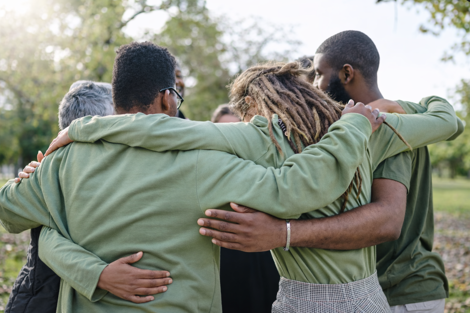 Scène de solidarité communautaire